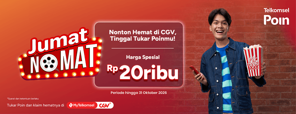 Tiket Nonton Hemat Rp20 Ribu Telkomsel Poin